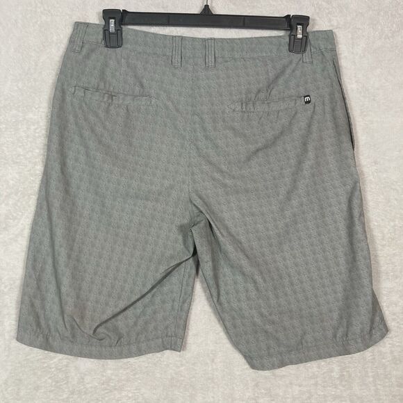 Travis Mathew Mens Golf Shorts Size 34 Gray Lightweight Stretch 11" Inseam - Picture 5 of 5